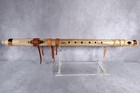 Beautiful Kodiak Black Limba Native American Flute-f  24  Deer Skin Lace New