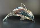 Murano Style Glass Dolphin Figurine