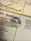 3 Automobile Certificates 1915  1916  1917