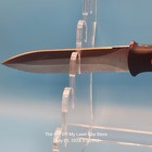 Malco Knife With Sheath Dk6s Double Edged Fixed Blade Duct Black   Red Handles