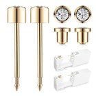 Gold Ear Piercing Kit 4mm - Disposable Gun  2 Pack  316l Stainless Steel  At Hom