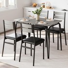 Garvee Modern Dining Table And Chair Set W  For Rectangle Wood Table And 4seats