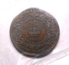 1862 Nova Scotia Large Cent Iccs Vf-20    Nice Rare Date Key Victoria N s  Penny