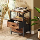 Night Stand Set Of 2  Nightstand With 2 Drawers  Bedside Table