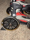 Landroller Mojo Angled Wheel Skates Red Black Mens 6 Womens 7  Vgc