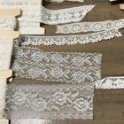 Vintage Lot Ox 15 Lace    Trim White Off White Various Lengths Sewing And Craft