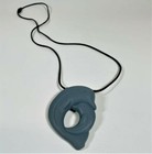 Lil Jumbl Pt009 Baby Teething Pendant Silicone Chew Teether Toy Necklace Gray