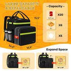 Ytonet Insulated Food Delivery Backpack W 7 Cup Holders Uber Eats Doordash - New