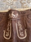 Lederhosen Store Men   s Brown Leather Lederhosen Shorts Size 58