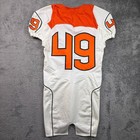 Nike Oregon State Beavers L Game Worn Football Jersey  49 White Orange Ncaa