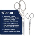 Westcott Forged 8in   5in Scissors 2-pack For Fabric Paper Crafts Sewing   New  