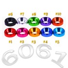M4 M5 M6 M8 Countersunk Washers Alu Anodizing Solid Gasket Washer For Bolt Screw
