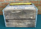 1974 South Florida Beverage Wood Bottle Crate Usf Miami Record Case  17 x 12   