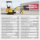 1 8 Ton Mini Excavator Kubota Diesel Expand Track Side Swing Pilot Ca Pick-up