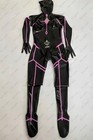 Latex 3d Cup Catsuit Bodysuit Gloves Socks Open Face Mask Customized 0 4mm  1526