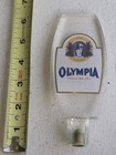 Vtg Olympia Premium Lager Beer Clear Acrylic Keg Bar Tap Handle Mancave Decor