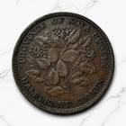1856          Nova Scotia Canada Halfpenny Token - Free Shipping 