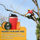 Arborist Throw Line Kit With Slick Rope  Throw Weight  Reflective Storage Bag  S