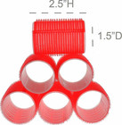 12 Salon Hair Rollers Self Holding 2 5   x1 5     2x 6 Pack   Home-x Self Brand Pink