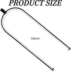 2 Pcs Replacement Wakeboard Tower Rack Bungee Cords With Pull Tab Black Elastic