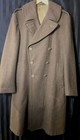 Vintage Wwii U s  Army Brown Olive Drab Wool Trench Coat 1942 Military 40l