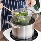 Chip Frying Strainer Basket Stainless Steel Deep Fry Basket Kitchen Round Fryer 