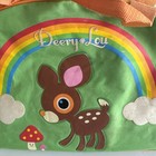 Vintage Sanrio Deery Lou Overnight Travel Duffle Bag Fixer Green Rainbow 16  