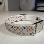 Luxury Dog Collar  Size Medium  Colorful  3 4  Widegreat Quality  Metal Hardware