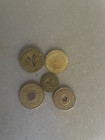 Vintage Five New York City Transportation Tokens
