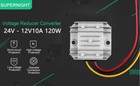 Waterproof Power Converter Dc 24v Step Down To Dc 12v 10a 120w Voltage Regulator