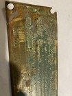 Vintage Brass Plate Tag Palmer Engine Company Cos Cob Connecticut Marine Engines