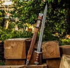 Viking Sword Handmade Damascus Steel Norse  Sword Pair With Scabbard