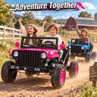 36v Kid Ride On Jeep Toy Car 2 Seater 9 Mph Electric Off Road Vehicle Dual Drive