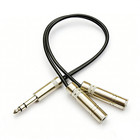 1 4  Trs Male To Dual 1 4  Ts Female Stereo Hd Audio Y Splitter Patch Cable