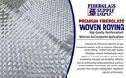 Fiberglass Woven Roving 18 Oz  Plain Weave Cloth 50 Wide X 3yds For Boat   Pool