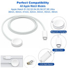Type-c Cable Charger For Apple Watch 2 3 4 5 Se 8 9 Ultra Magnetic Charging Lot