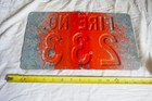 Vintage Embossed Metal Fire Station House Sign No  233 Lot 25-36-13