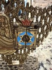 Vintage Dayagi Jerusalem Brass 3-light Wall Candle Sconce Israel Judaica