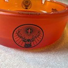 Jagermeister Orange Glass Ashtray Distillery Theme With Logo Branding