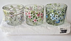 Valerie Parr Hill Set Of 3 Floral Votives Tealight Candles Holders