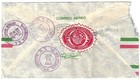 1953 Registered Mexico Cover To Usa Nice Backstamps