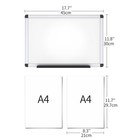 Magnetic Whiteboard  18 X 12 Inches  Dry Erase Board For Wall