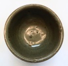 Antique Korean Goryeo Celadon Tea Bowl Incised Flower