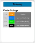 Fiddle Violin Strings Silver Wound e A D G  4 4 3 4 Medium Set Us Today Shipping