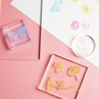 Acrylic Stamp Block Set For Crafts  5 Sizes  clear  5 Pack 