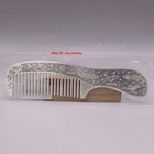 Solid 999 Fine Silver Comb Chinese Traditional Portable Comb 5 7 l Fish Handle