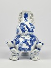 Chinese Porcelain Fertility Vase Blue   White