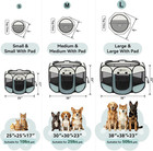 Dog Cat Playpen  Puppy Pet Playpen Indoor For Small Dog Crate Tent Cage Outdoor 