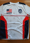 Usa National Team Soccer Jersey Mens Size Xl White Red Blue Silver Fast Action