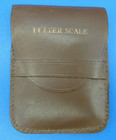 Vintage Pocket Hanging Letter Postal Scale With Leather Case  Made In Germany